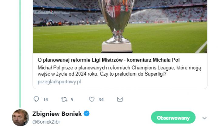 Liga Mistrzów w weekendy? Boniek WYJAŚNIA!